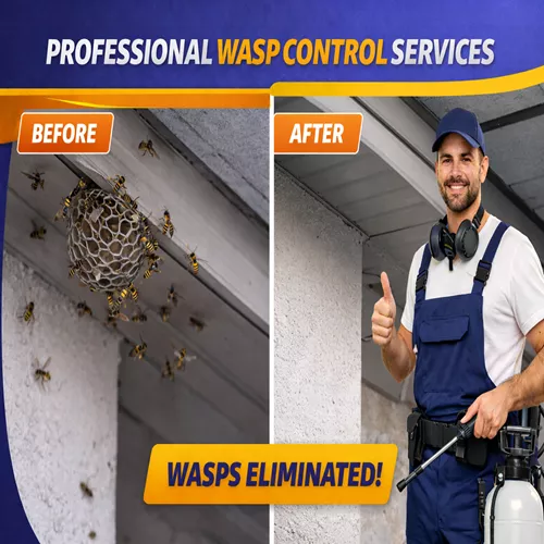 Wasp Control Services Before and After